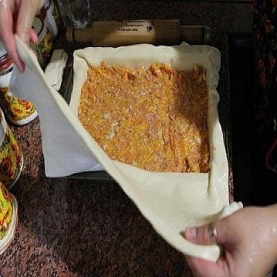 ШУМУШ - мясной пирог из слоёного теста